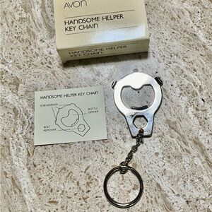 Avon 1984 Handsome Helper Keychain NOS